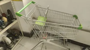 Metallic Supermarket Trolley