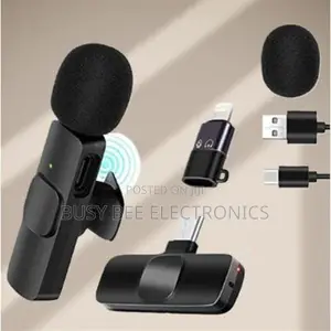K9 Wireless Microphone 2.4GHz With Clip Professional Microphone for iP