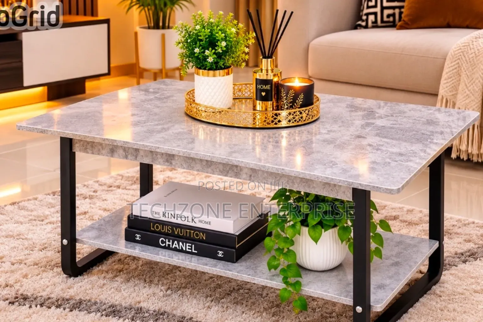Imported Executive Quality Marble Top Coffee Table 