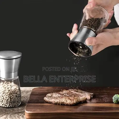 *Pepper Grinder Glass and Steel