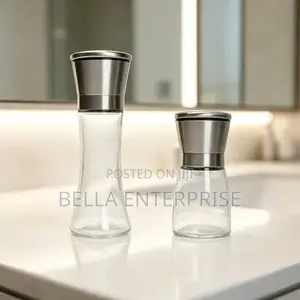 *Pepper Grinder Glass and Steel