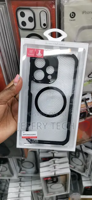 Black-Framed Xundd Magnetic Clear Protective Case for the Oppo Reno15