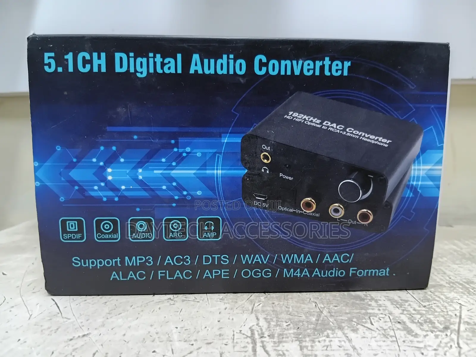 5.1CH Digital Audio Converter (192kHz DAC Converter)