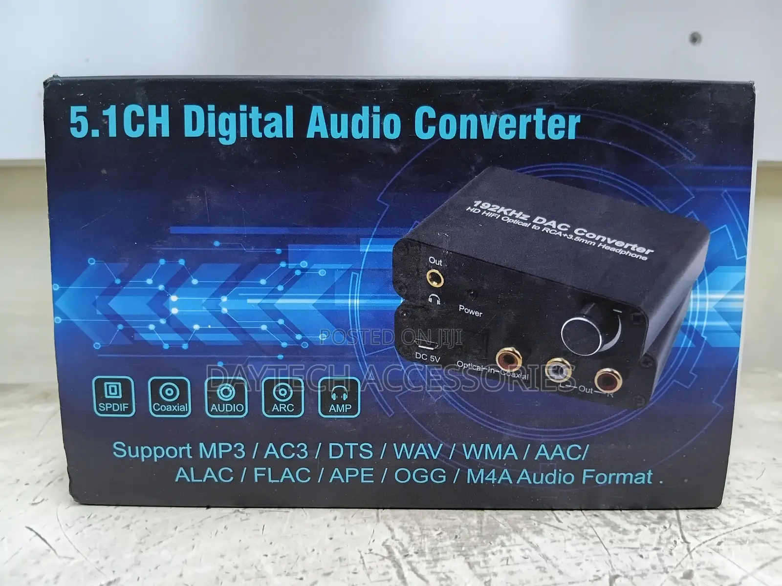 5.1CH Digital Audio Converter (192kHz DAC Converter)