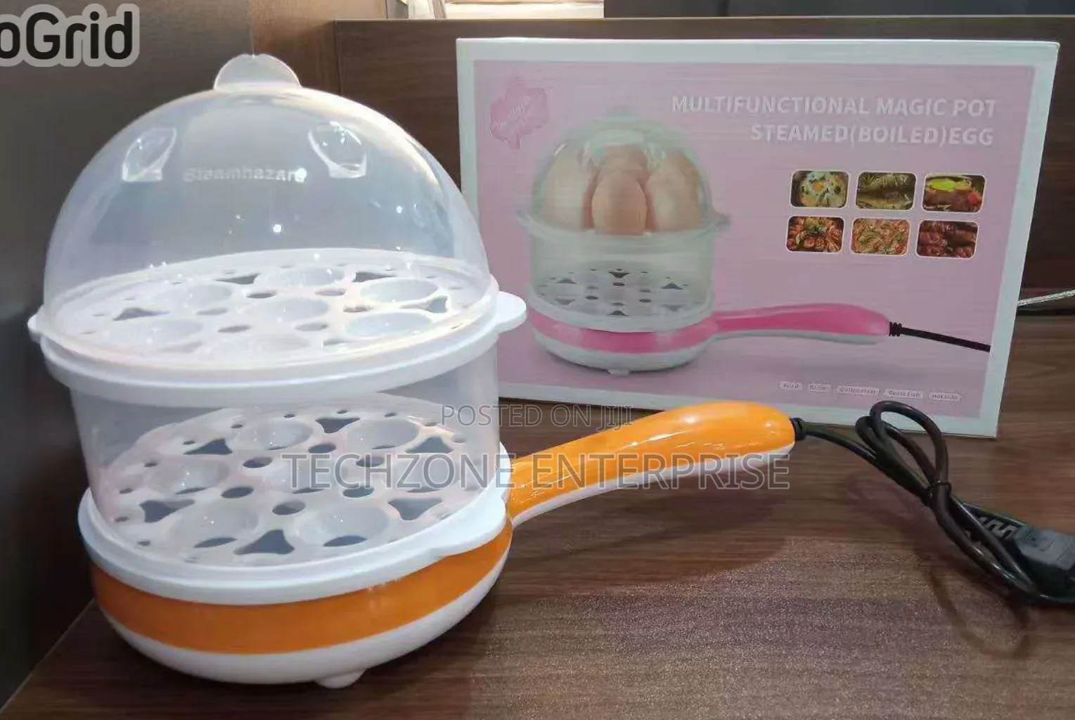 Egg Boiler Double With Handle Available in Different Colors