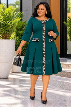 A-Line Dress With Decorative Pocket-Flap Details