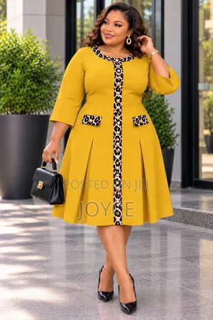 A-Line Dress With Decorative Pocket-Flap Details