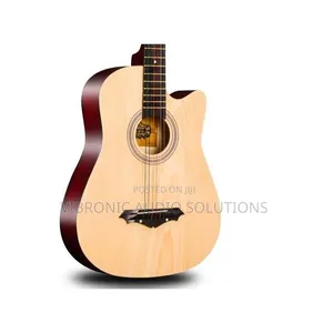 Acoustic Box Guitar With Bag and Strap - Natural