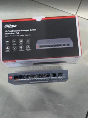 Dahua 10-Port Smart Cloud Managed Network Switch With 8 PoE Ports