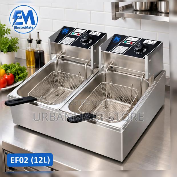 Electromate 12L Double Deep Fryer - thumbnail 2