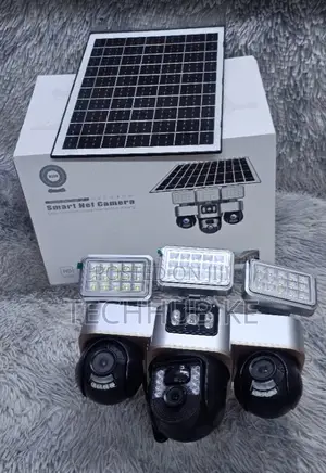 4G Triple-Lens Solar PTZ CCTV Camera/4g Solar Security Camera & Lights