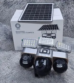 V380 4g 3-Lens Wireless Solar Camera PTZ Battery Two-Way Voice Outdoor