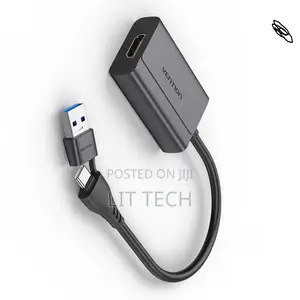 Vention Acyhb USB-C + USB-a to Hdmi Adapter 0.15m – 4k Uhd Display