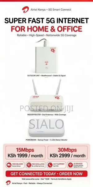 Airtel 5G Smart Connect: Fast Home & Office Wi-Fi From KSH 1,999/Month