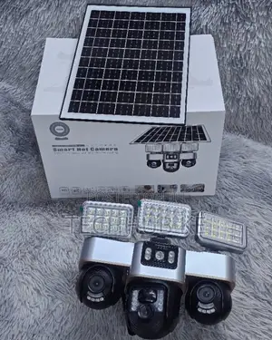 Solar Street Light Security CCTV Camera With 3 PTZ Two-Way Audio IP68