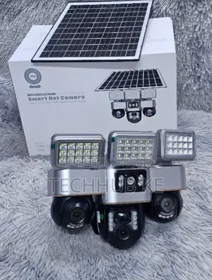V380 Solar Street Light With Triple-View 4G PTZ Outdoor PTZ Camera