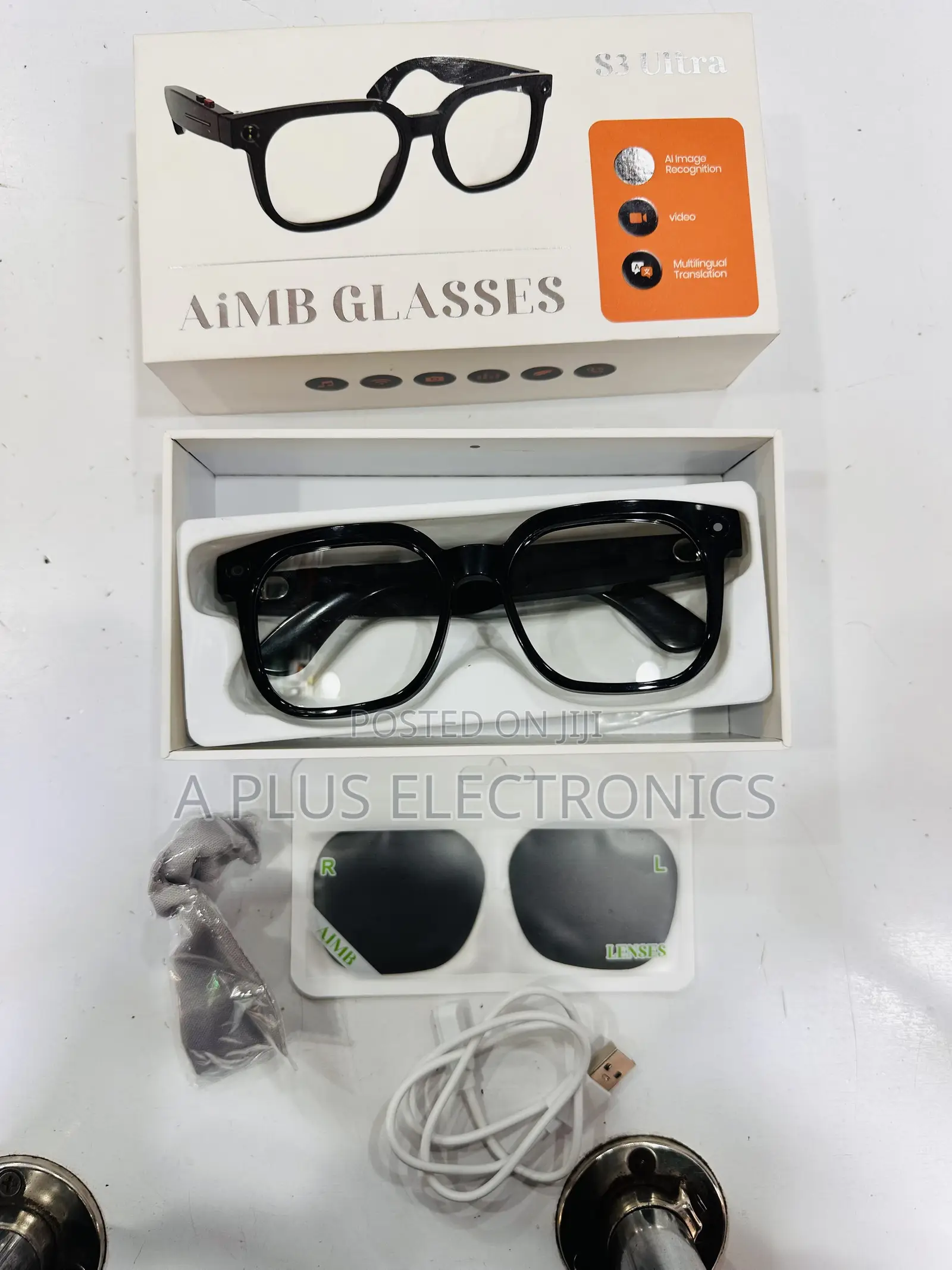 Smart AI Glasses With Wifi/ Camera and BT S3 – Bluetooth & WiFi Smart