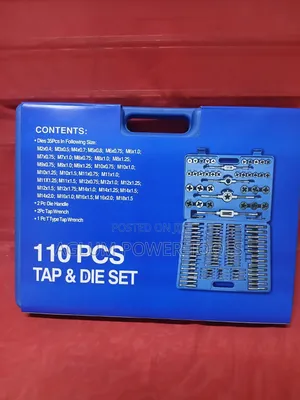 Tap & Die Set Pieces 110 Pieces