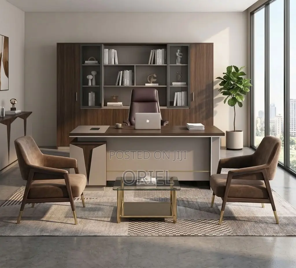 Office Desk : 5.24934FT L-Shaped Executive Office Desk
