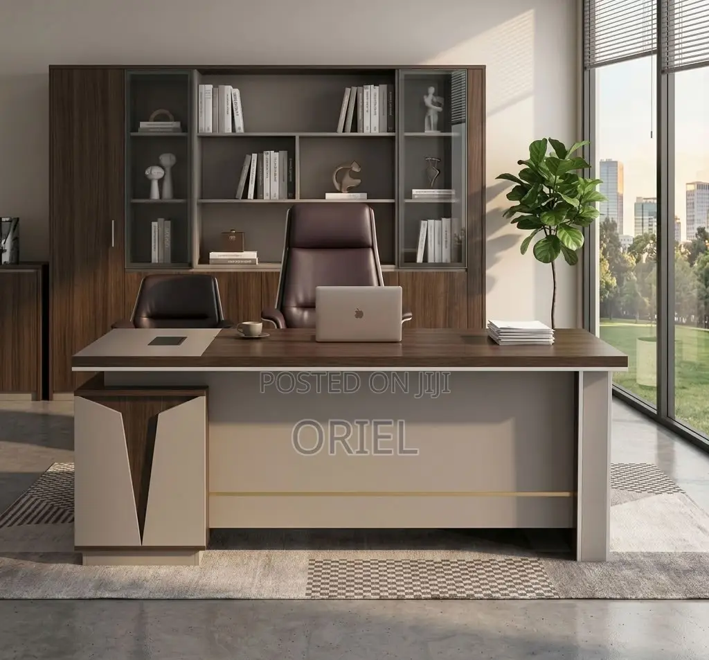 Office Desk : 5.24934FT L-Shaped Executive Office Desk