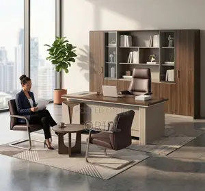 Office Desk : 5.24934FT L-Shaped Executive Office Desk