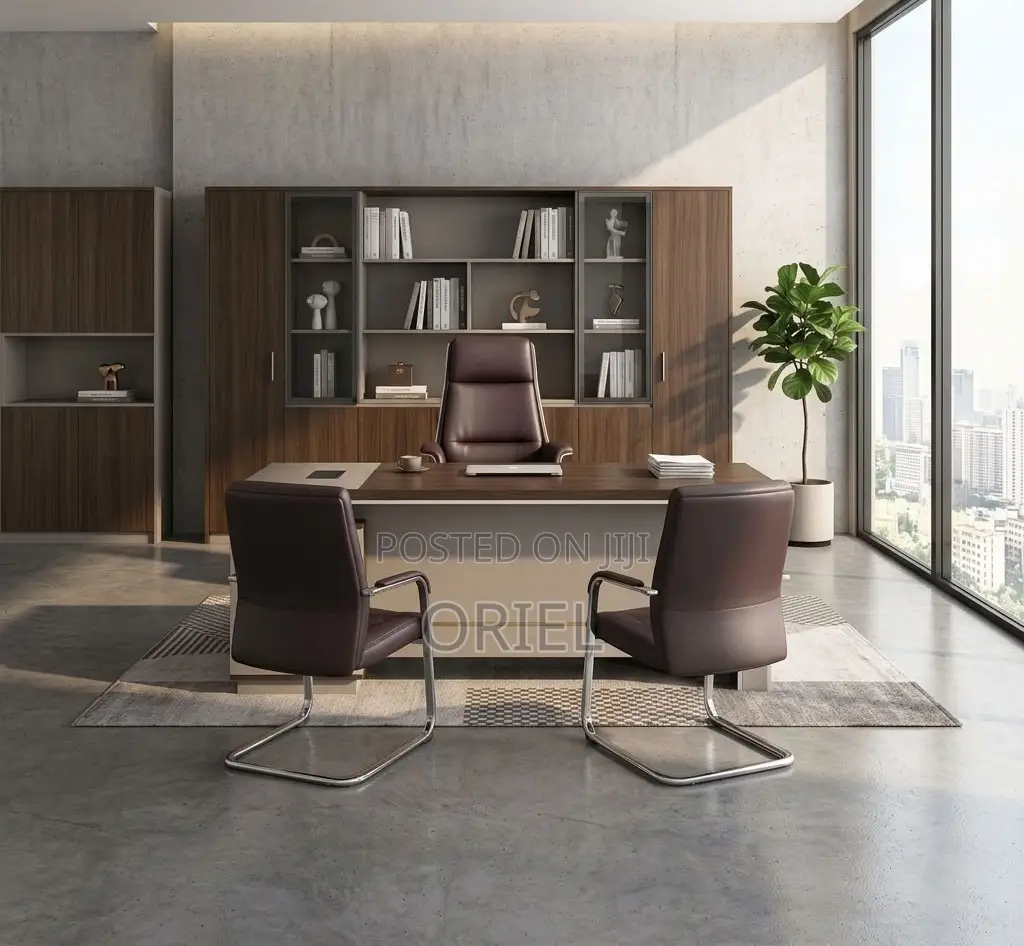Office Desk : 5.24934FT L-Shaped Executive Office Desk