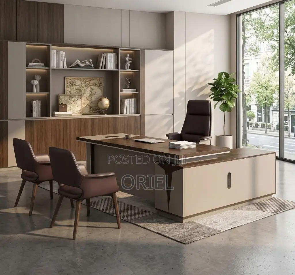 Office Desk : 5.24934FT L-Shaped Executive Office Desk