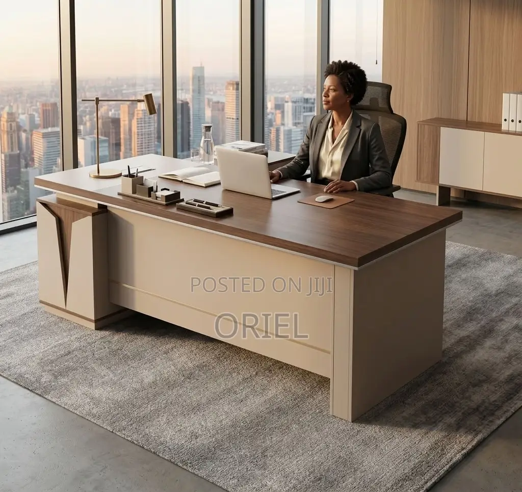 Office Desk : 5.24934FT L-Shaped Executive Office Desk