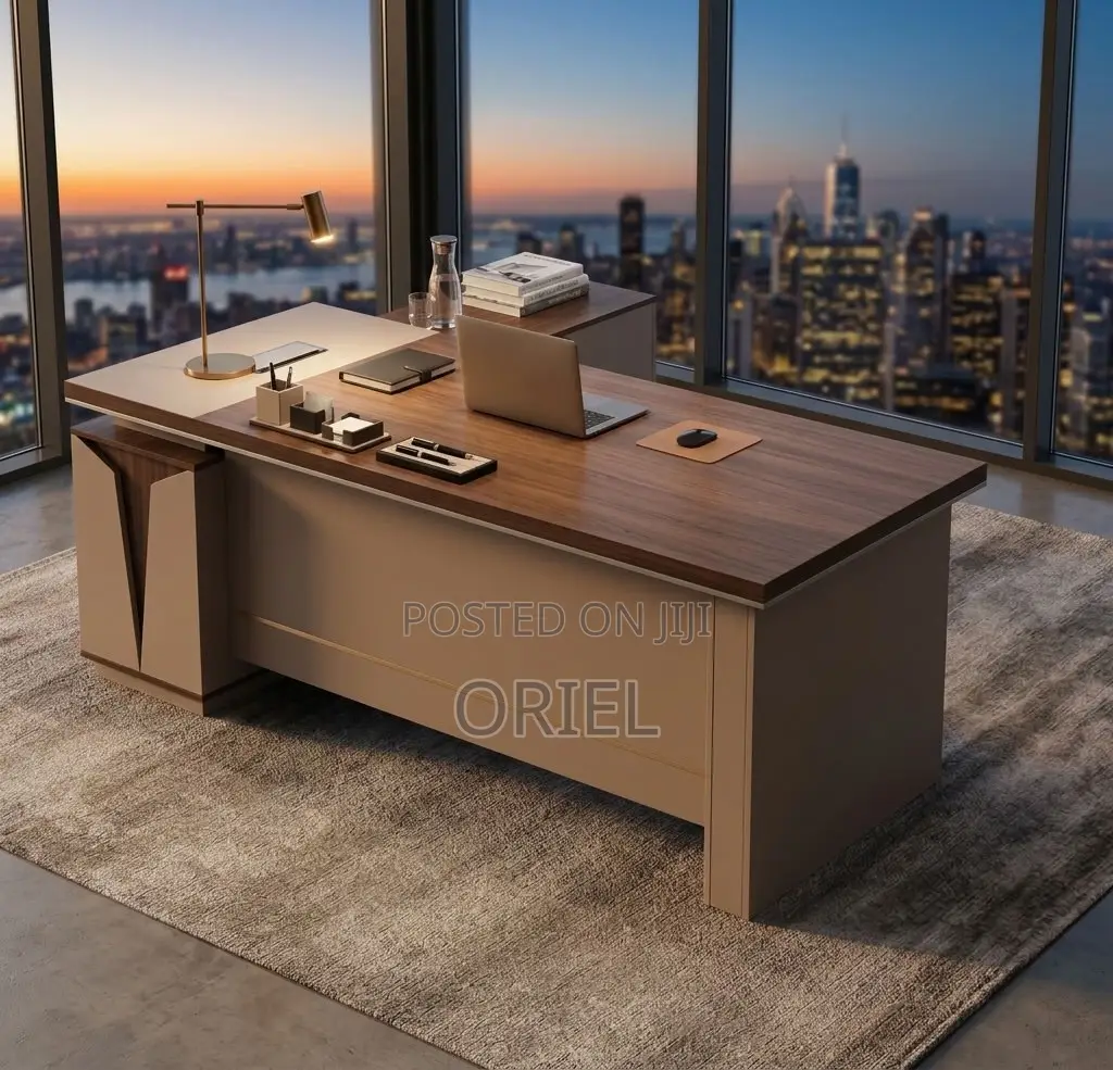 Office Desk : 5.24934FT L-Shaped Executive Office Desk