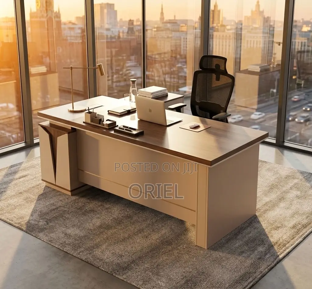 Office Desk : 5.24934FT L-Shaped Executive Office Desk