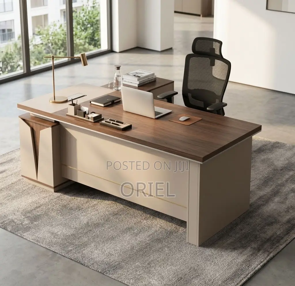 Office Desk : 5.24934FT L-Shaped Executive Office Desk