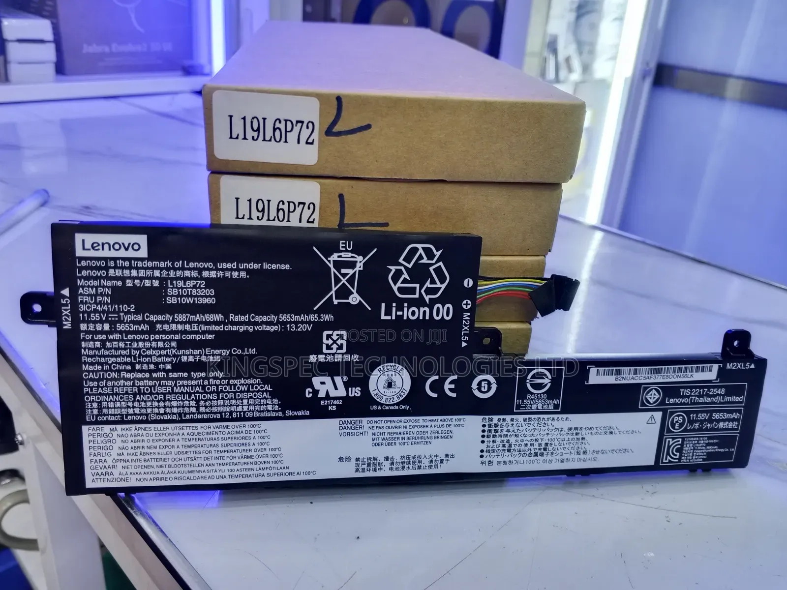 Original L19L6P72 Lenovo Battery