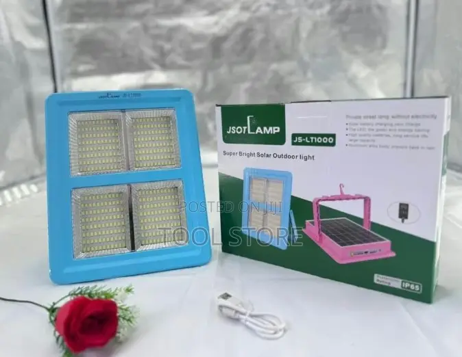 JSOTLAMP Solar Emergency Light/Rechargeable Solar Outdoor Flood Light