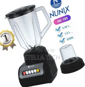 Nunix AK-105 - 2 in 1 Blender With Grinding Machine - 1.5L (1YR WRTY)