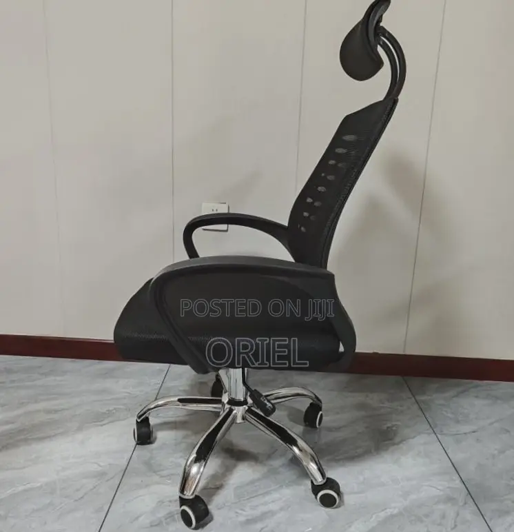 Office Chair : Adjustable Mesh Headrest Chair