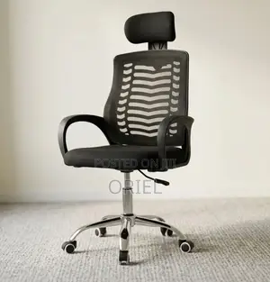 Office Chair : Adjustable Mesh Headrest Chair