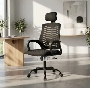 Office Chair : Adjustable Mesh Headrest Chair