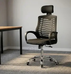 Office Chair : Adjustable Mesh Headrest Chair