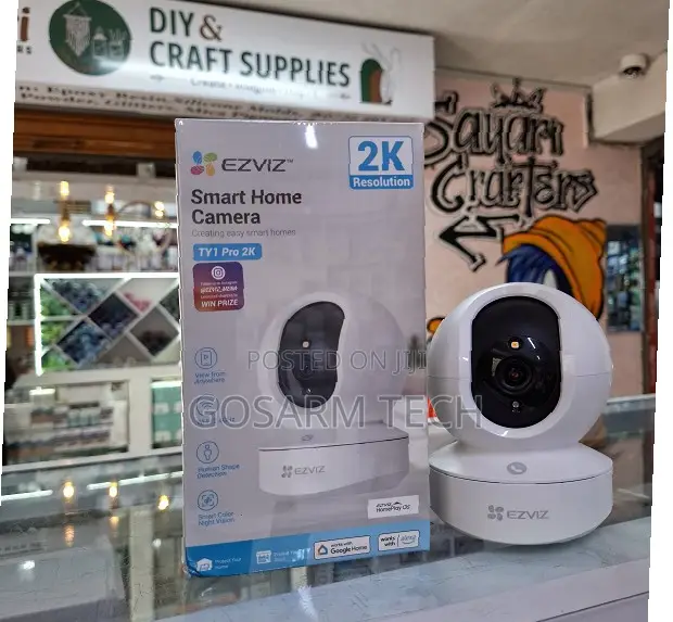 EZVIZ TY1 2K WiFi Camera With Motion Tracking & Two-Way Audio
