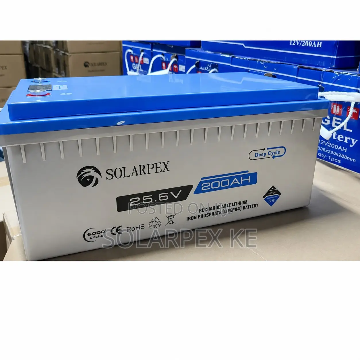 SOLARPEX 25.6V 200Ah Lithium LiFePO4 Battery