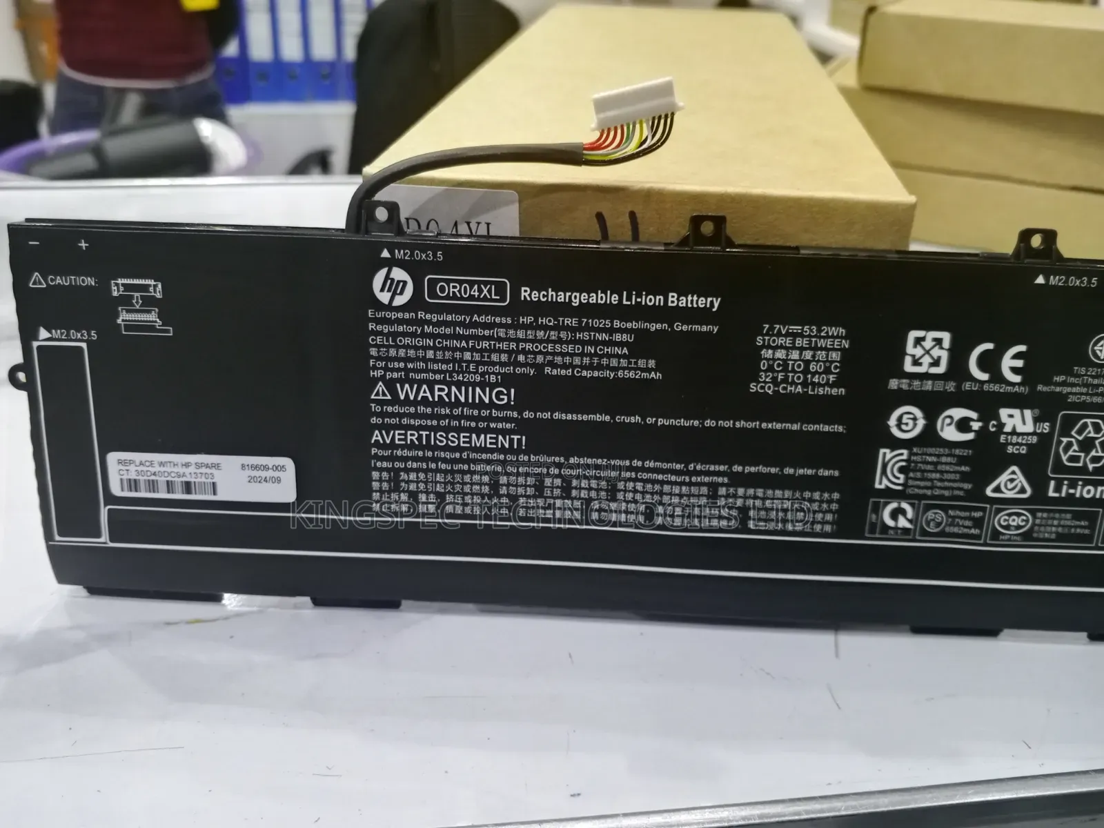 Original HP OR04XL Laptop Battery
