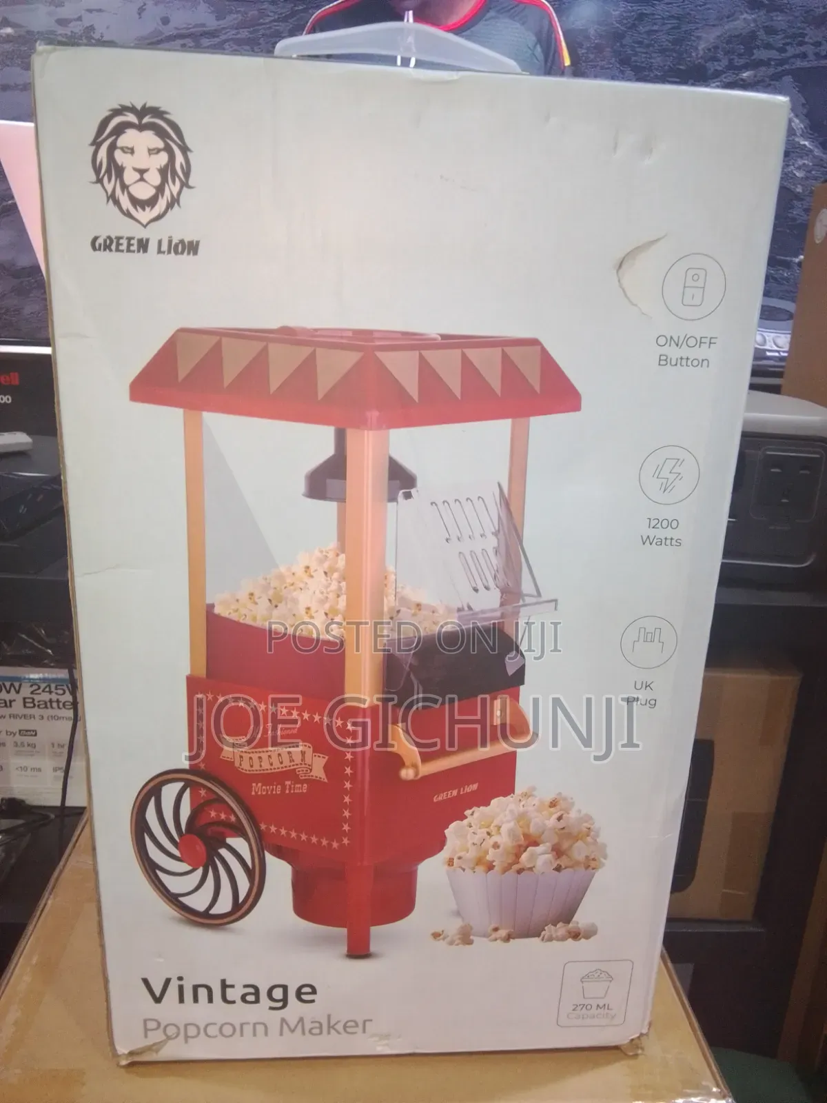 Green Lion Vintage Popcorn Maker