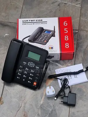 Wireless GSM Desk Telephone 6588 SIM Card Phone Desktop Telephonee