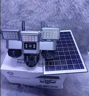 All in One Rotatable 4G SIM Card Triple Lens Solar PTZ CCtv Camera