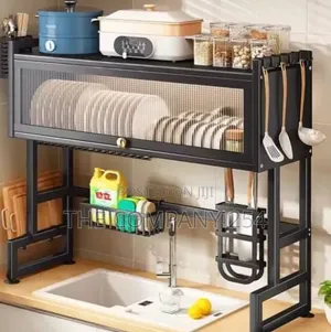 Single Over the Sink Rack With Acrylic Cover