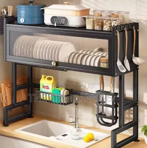 Single Over the Sink Rack With Acrylic Cover