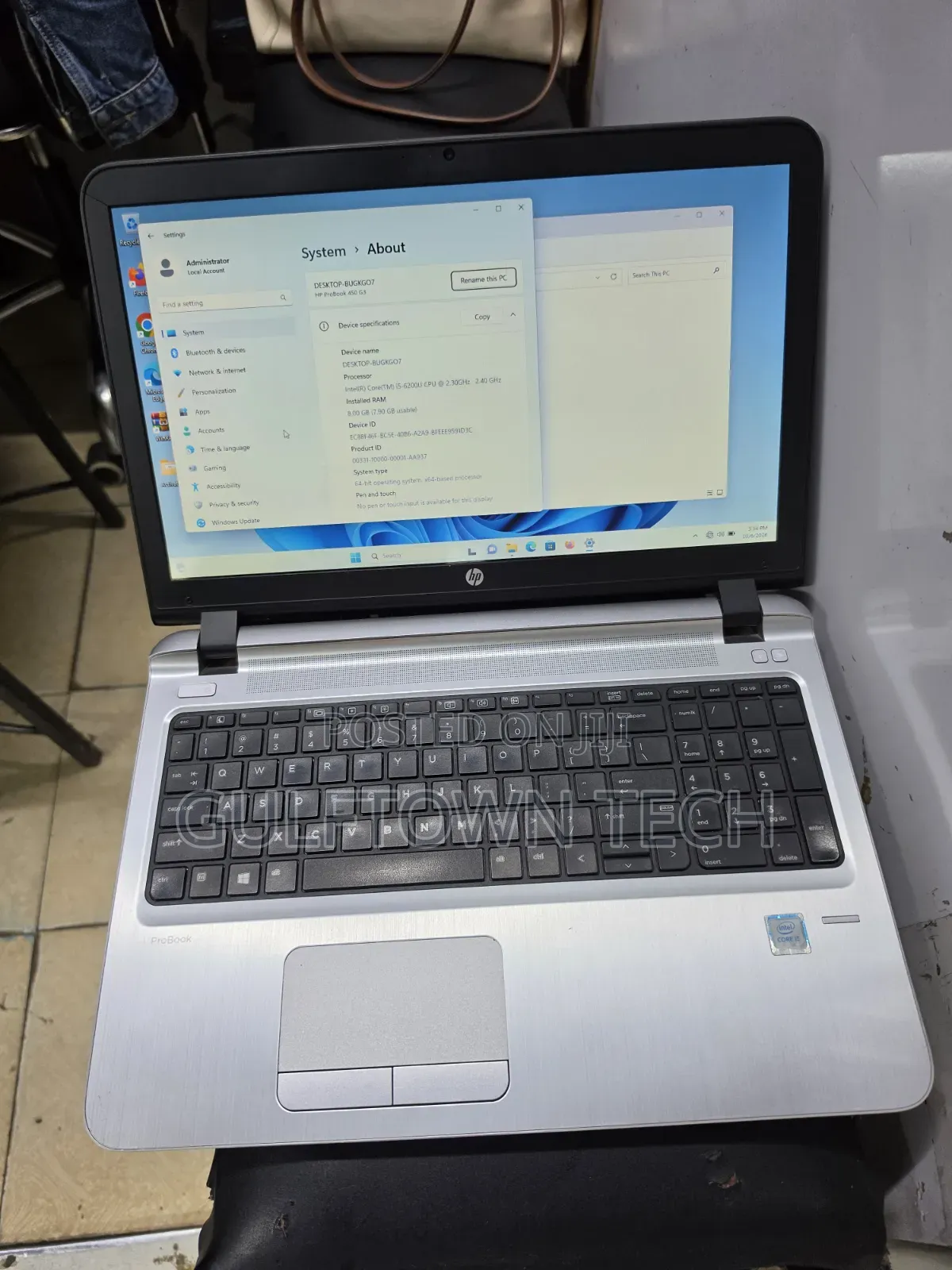 Laptop HP ProBook 450 G3 8GB Intel Core i5 HDD 500GB