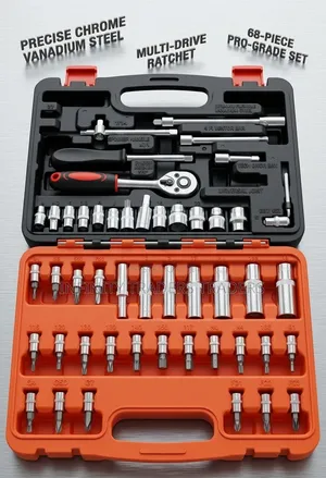 53pc Dr Socket Spanners Tool Box