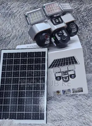 3-in-1 4G Solar CCTV Camera– Triple Lens, PIR Human Detection