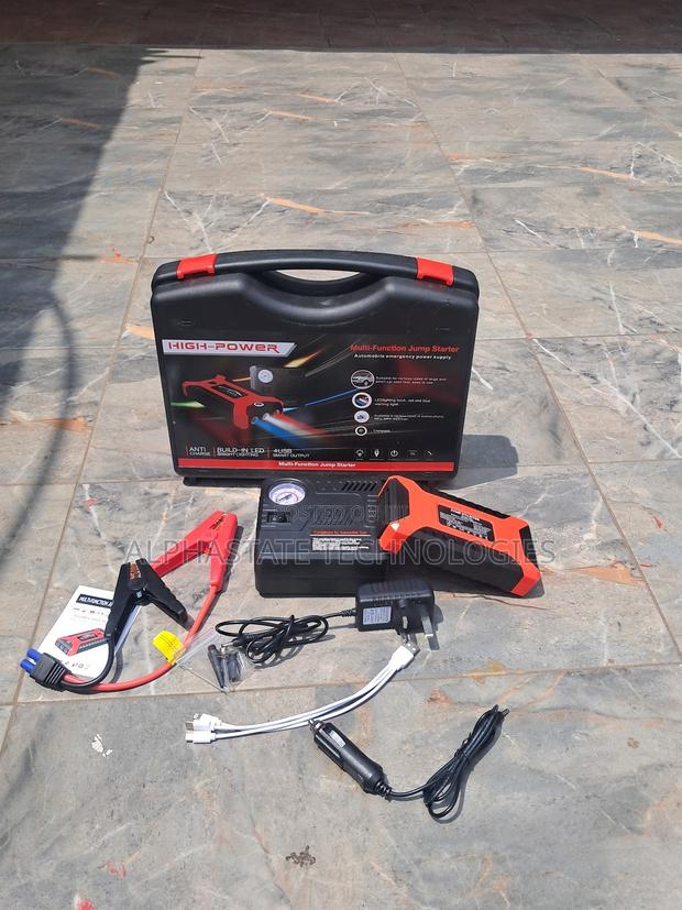 Portable 3-in-1 Car Jump Starter With Built-in Air Pump - main view